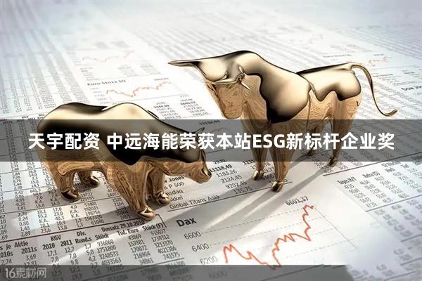 天宇配资 中远海能荣获本站ESG新标杆企业奖